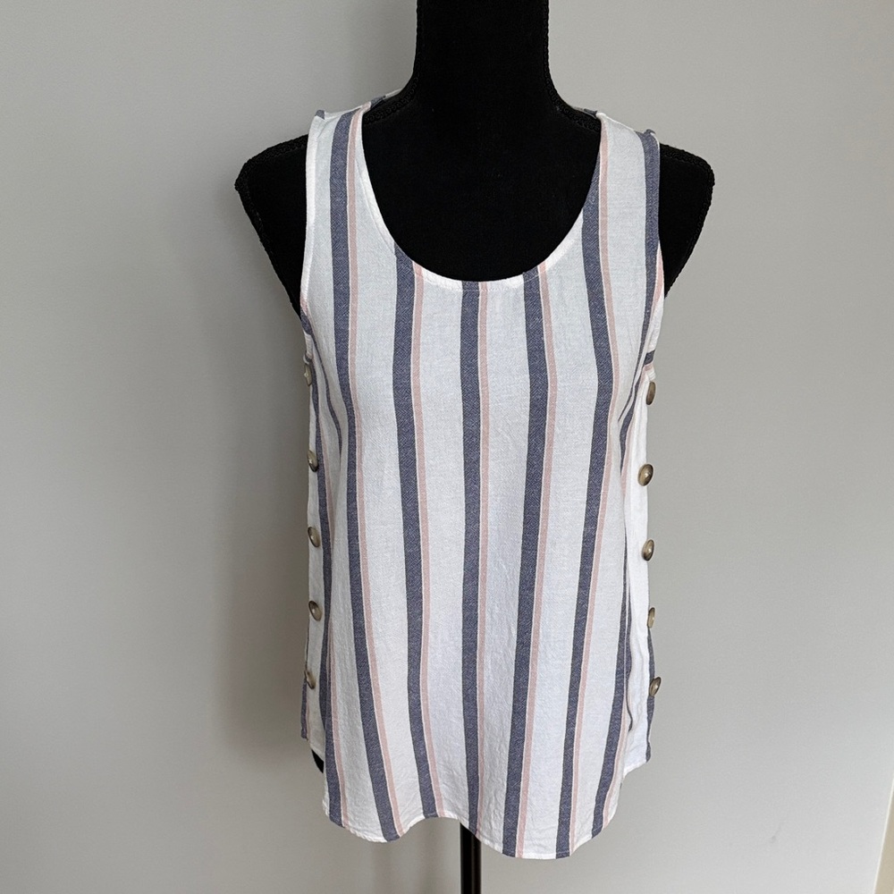 Linen Tank Top - Picture 3 of 8